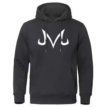 Толстовка с капюшоном из японского аниме с буквенным принтом M, мужская модная толстовка в стиле Харадзюку, свободная теплая толстовка, осенний флисовый повседневный пуловер, топы L