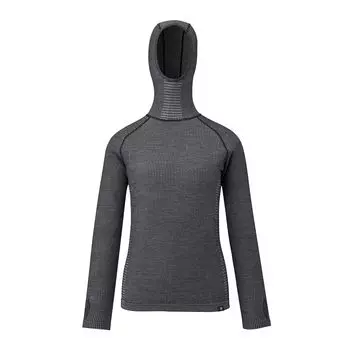 Толстовка с капюшоном из вафельной шерсти для холодной погоды MIV01914 [Millet] [Женская] Черный-Нуар (НОВЫЙ ЛОГОТИП) С-М