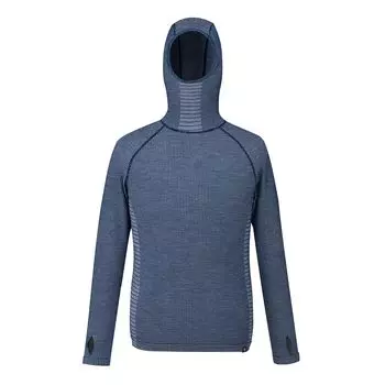 Толстовка с капюшоном из вафельной шерсти для холодной погоды MIV01904 Sapphire [Millet] для мужчин (НОВЫЙ ЛОГОТИП) L-XL