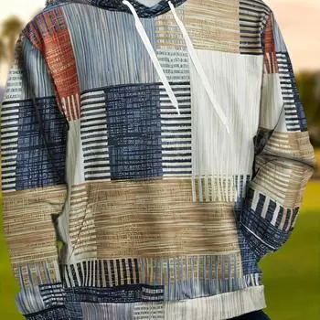 Толстовка с капюшоном контрастного цвета для мужчин больших размеров на весну осень-зиму, мужская одежда S