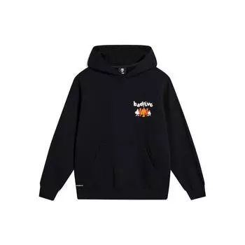 Толстовка с капюшоном Li Ning Bad Five Loose Fleece Sweatshirt Unisex Sweatshirt Black AWDT879-6 L