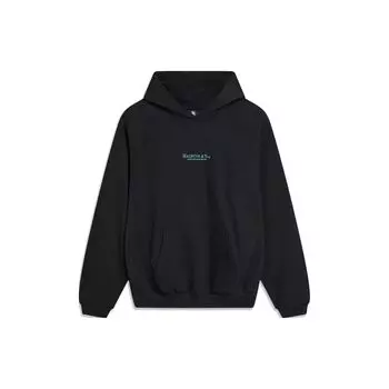 Толстовка с капюшоном Li Ning Badfive с буквенным принтом, унисекс, черные AWDTC89-4 XL