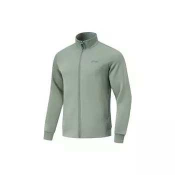 Толстовка с капюшоном Li Ning Plain Stand Collar Sports Long Sleeve Hoodie Men Hoodies Gray-Green AWDT799-4 XL