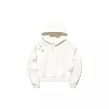 Толстовка с капюшоном Li Ning Printed Women Sweatshirt Off-White AWDT948-7 XL