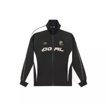 Толстовка с капюшоном Li Ning Sports Lifestyle Series с длинным рукавом и застежкой-молнией, унисекс, черная, AWDS989-3 M