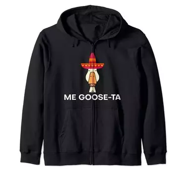 Толстовка с капюшоном Me Me Zip Goose-Ta Goose-Ta --- чёрный