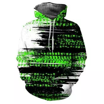 Толстовка с капюшоном мужская с принтом тай-дай на шнурке осень-зима многоцветная с большим карманом толстовка с капюшоном спортивная свободная S