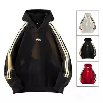 Толстовка с капюшоном мужская весна и осень новый модный бренд свободная и универсальная верхняя одежда куртка для пары M