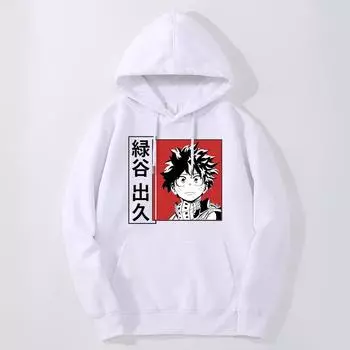 Толстовка с капюшоном My Hero Academy для мужчин/женщин, модная толстовка с рисунком аниме «Bakugou», с длинным рукавом, Sudaderas Moletom S чёрный