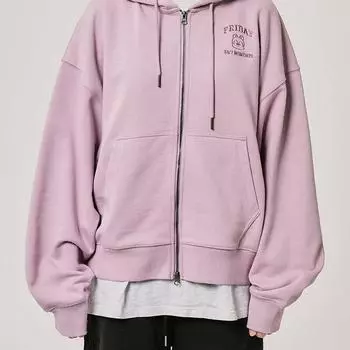 Толстовка с капюшоном на молнии BT21 MANG BASIC, фиолетовая (M-L) M