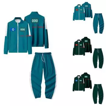 Толстовка с капюшоном на молнии для взрослых, спортивная повседневная толстовка и брюки L армия зеленый