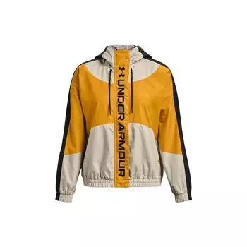 Толстовка с капюшоном на молнии с принтом Under Armour Женская верхняя одежда Желтый 1369845-279 XS