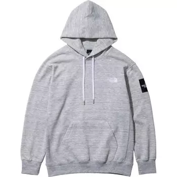 Толстовка с капюшоном North Square Logo унисекс с флисовой подкладкой, термосмешанный серый цвет XS [The Face]