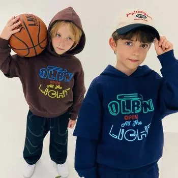 Толстовка с капюшоном Olivan Graphic Brushed, 2 цвета navy/110