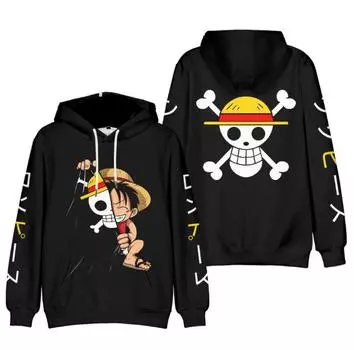 Толстовка с капюшоном ONE PIECE в стиле аниме Tie Dye, уличная одежда Monkey D. Толстовка с капюшоном Луффи для мужчин и женщин, спорт для косплея XXS белый