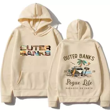 Толстовка с капюшоном Outer Banks для мужчин, пальто с графикой, мужская толстовка с капюшоном, Harajuku для женщин S