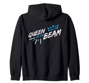 Толстовка с капюшоном Queen Of The Beam Gymnast чёрный