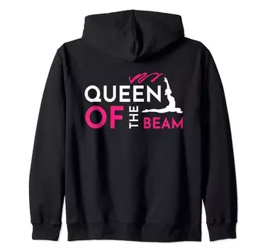 Толстовка с капюшоном Queen Of The Beam Gymnast чёрный