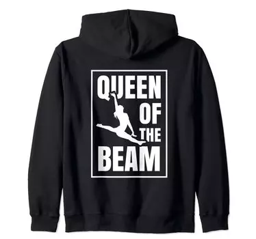 Толстовка с капюшоном Queen Of The Beam Gymnast чёрный
