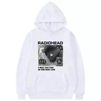 Толстовка с капюшоном Radiohead North America Tour для мужчин, толстовки с капюшоном для мужчин и женщин, свободный спортивный костюм для мужчин S
