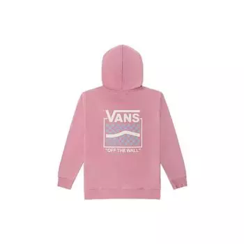 Толстовка с капюшоном с длинным рукавом и принтом логотипа Vans Back, женские топы розового цвета VN0002BUBD5 XL