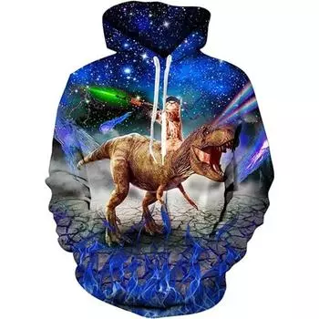 Толстовка с капюшоном с принтом аниме-динозавров 3D, толстовки, свитшот, детская верхняя одежда, куртка, детская одежда 100CM