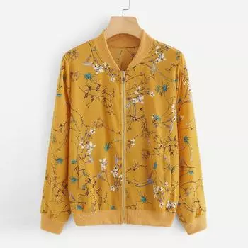 Толстовка с капюшоном с принтом, куртка с длинными рукавами, женская уличная свободная куртка-свитер на молнии S