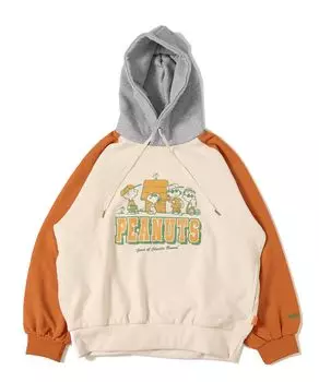 Толстовка с капюшоном Snoopy Loose Mom Medium Colorful [Cliff Meyer] с флисовой подкладкой для женщин