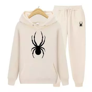 Толстовка с капюшоном Spider + брюки женская повседневная спортивная одежда для бега из 2 комплектов весенне-осенний женский костюм брендовая мода