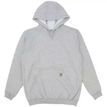 Толстовка с капюшоном, свободный крой, K121 S [Carhartt] Мужская, Heather_Grey [Товар]