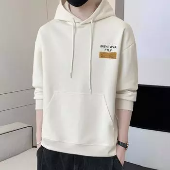 Толстовка с капюшоном Tide весна и осень новая мужская модная толстовка с капюшоном с длинными рукавами для молодой красивой футболки M