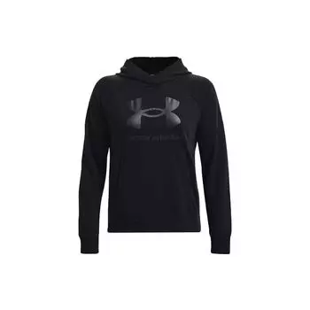 Толстовка с капюшоном Under Armour с длинными рукавами и принтом, черная 1369460-001 M
