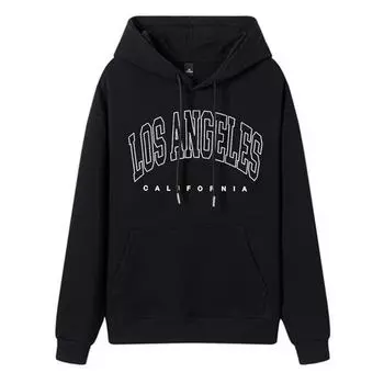 Толстовка с капюшоном унисекс с принтом LOS ANGELES - пуловер с длинными рукавами, осень/зима, европейский размер. XXXL красный