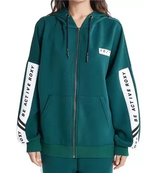 Толстовка с капюшоном UP BEAT ZIP HOODIE GRN M [Roxy] женская зелёный