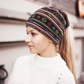 Толстовка с капюшоном в этническом стиле, европейская, американская, корейская, кешью, цветок, баотоу, шляпа для беременных, многослойная шляпа, двойное назначение, шея one size