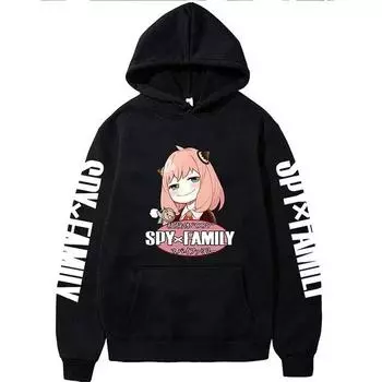 Толстовка с капюшоном в стиле аниме Spy X Family, толстовки Anya Forger Bond, толстовка Yor Blair Y2k, пуловер на весну и осень для мужчин и женщин S