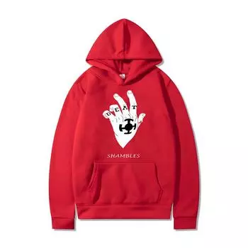 Толстовка с капюшоном в стиле «High Street Y2K» с принтом руки смерти для мужчин и женщин, весна-осень, новая модная толстовка с капюшоном, свободная толстовка с длинным рукавом S