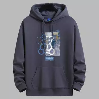 Толстовка с капюшоном в стиле ретро для мужчин, весна-осень, модный дизайн куртки S