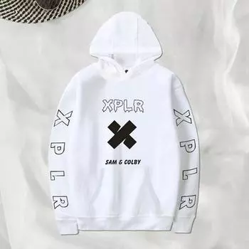 Толстовка с капюшоном Yousheng, модный принт с буквами, унисекс, длинный рукав, свитер для мужчин и женщин, повседневный свободный топ для спорта, повседневная уличная одежда M чёрный