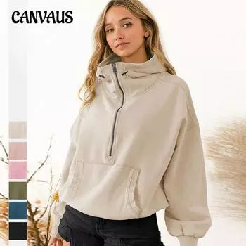 Толстовка с капюшоном, женская, большого размера, спортивная, с капюшоном, на молнии, с длинным рукавом, с завязками, куртка S чёрный