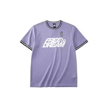 Толстовка с круглым вырезом Anta с буквенным принтом, топы унисекс, серебристо-фиолетовый 172221105-2 L