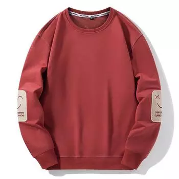Толстовка с круглым вырезом для мужчин, весна-осень, модный бренд, большой размер, длинный рукав, футболка, мужское свободное пальто M