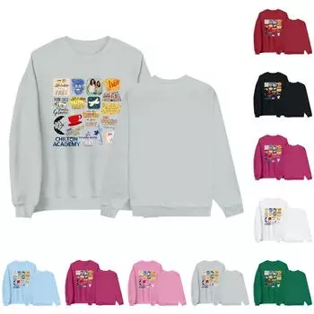 Толстовка с круглым вырезом для женщин, осенние графические толстовки для отпуска с длинным рукавом и заниженной линией плеч L зелёный