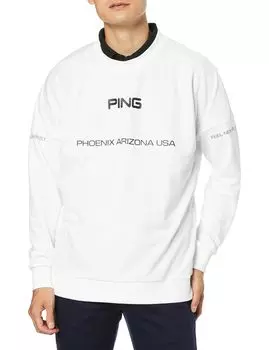 Толстовка с круглым вырезом Golf LL [Pin Apparel] Мужская (Логотип бренда/Флисовая подкладка) / / 621-3241801 030_Белый