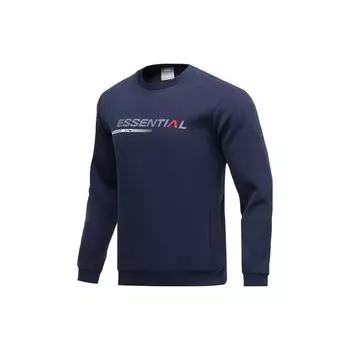 Толстовка с круглым вырезом и надписью Li Ning Training Series, мужская толстовка Deep-Teal AWDR007-3 XXL