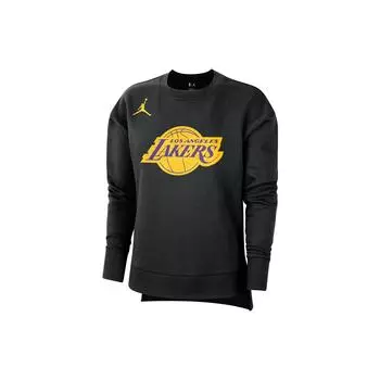 Толстовка с круглым вырезом Jordan Los Angeles Lakers с буквенным принтом, женские топы, черные DR2519-010 M