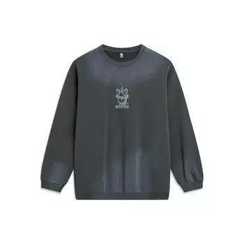 Толстовка с круглым вырезом Li Ning Badfive Gradient Letter, унисекс, темно-серая AWDTE17-1 M