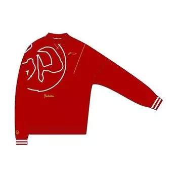 Толстовка с круглым вырезом Li Ning Badminton Series Rabbit Year Celebration, унисекс, красная AWDT359-3 XL