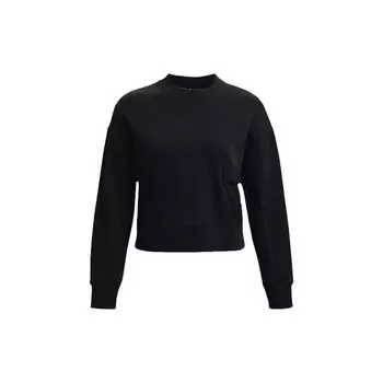 Толстовка с круглым вырезом Under Armour Project Rock Fleece, женские топы, черные 1365989-001 S