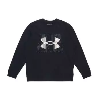 Толстовка с логотипом Under Armour Rival для тренировок, мужские топы, черные 1370391-001 S